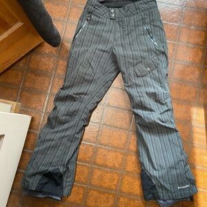 Columbia Women’s Black Striped Ski Pants